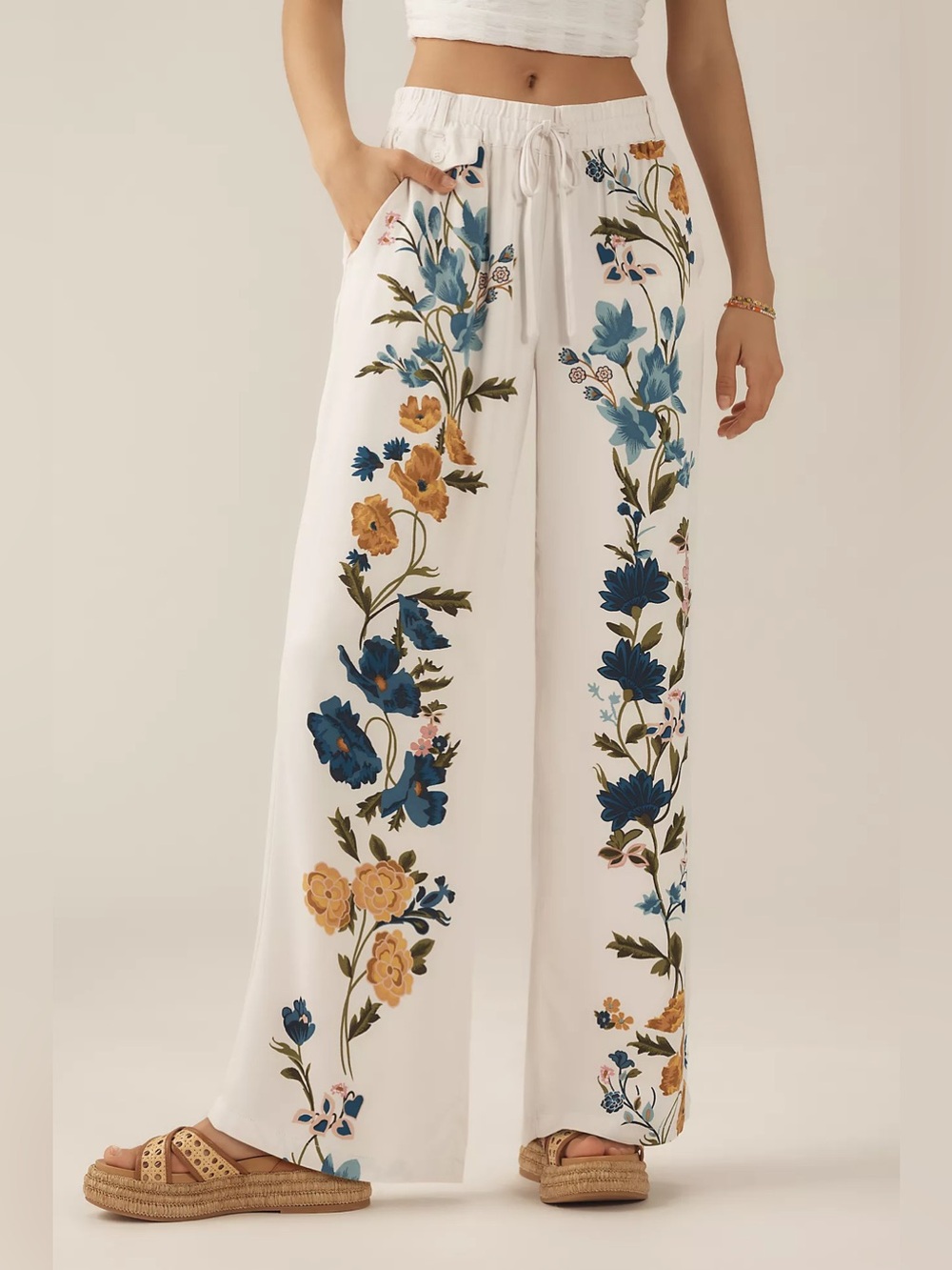 By Anthropologie Breezy Bohemian Printed Pull-On Pants